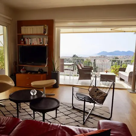 Chic A Cannes, Avec Terrasse Et Cheminee, 83 M² Apartman Cannes